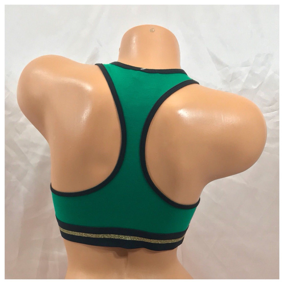 Victoria’s Secret PINK Jingle Your Bells Off Green holiday sports bra s small - Picture 3 of 3